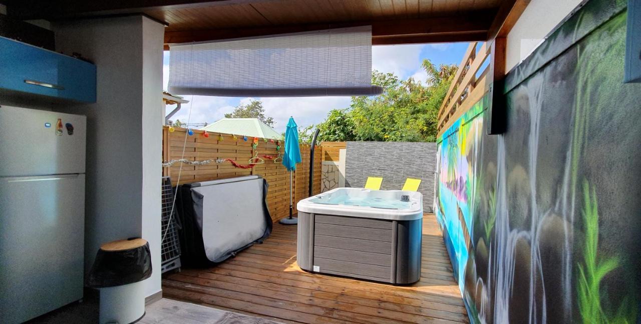 "Chez Claudia "Charmant Logement Avec Jacuzzi Privatif En Toute Intimite Sur Belle Terrasse Exterieure En Bois Et Piscine Courcelles 외부 사진